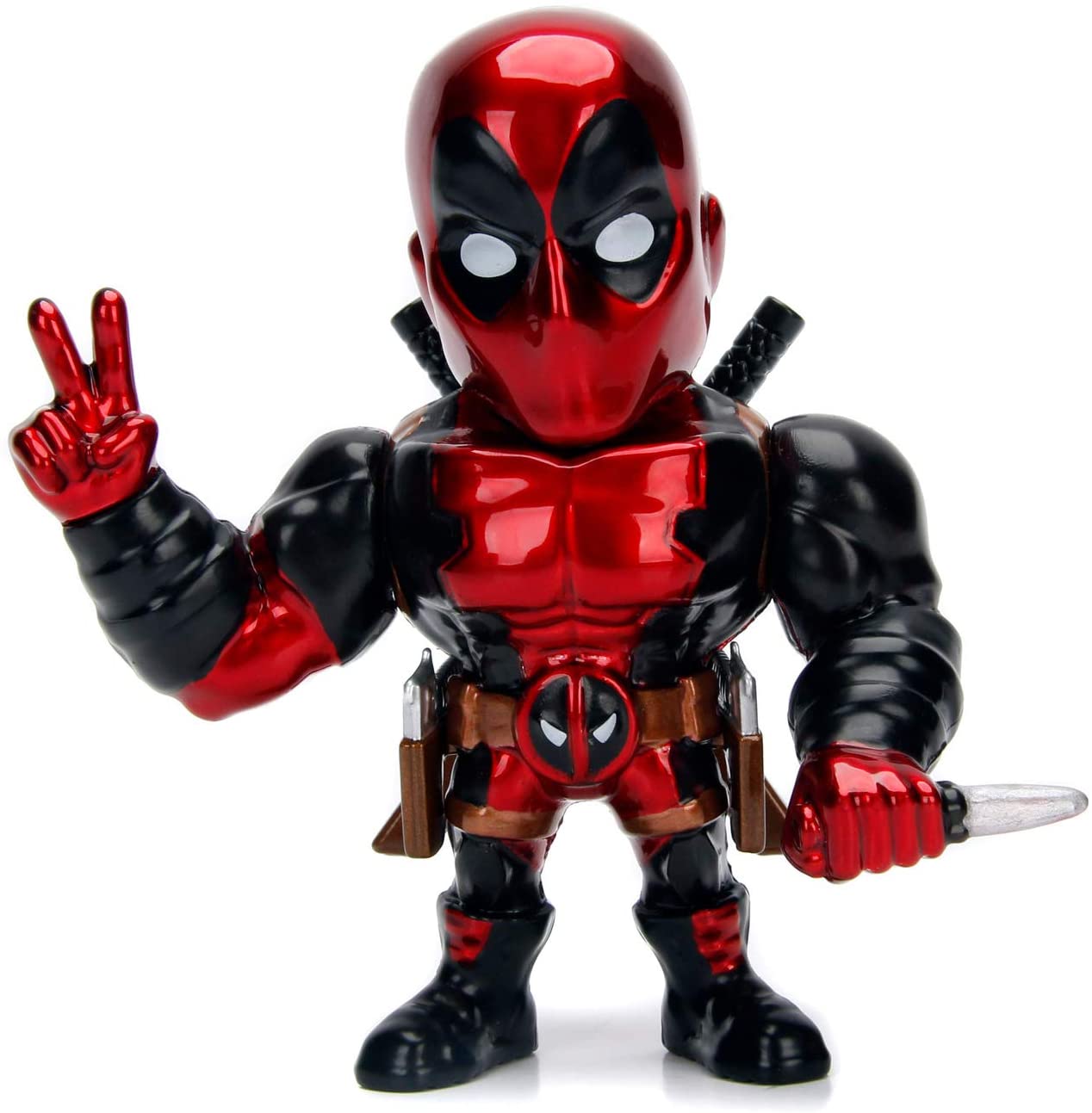 Jada Toys 253221006 Marvel Deadpool 10 cm Sammelfigur, Druckguss, Rot –  Yachew
