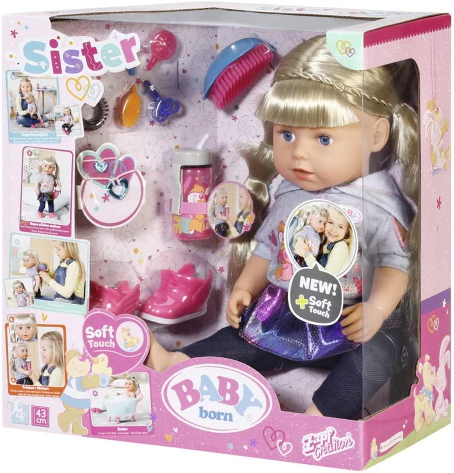 Baby Born 824603 Soft Touch Schwester Blond 43 cm Yachew