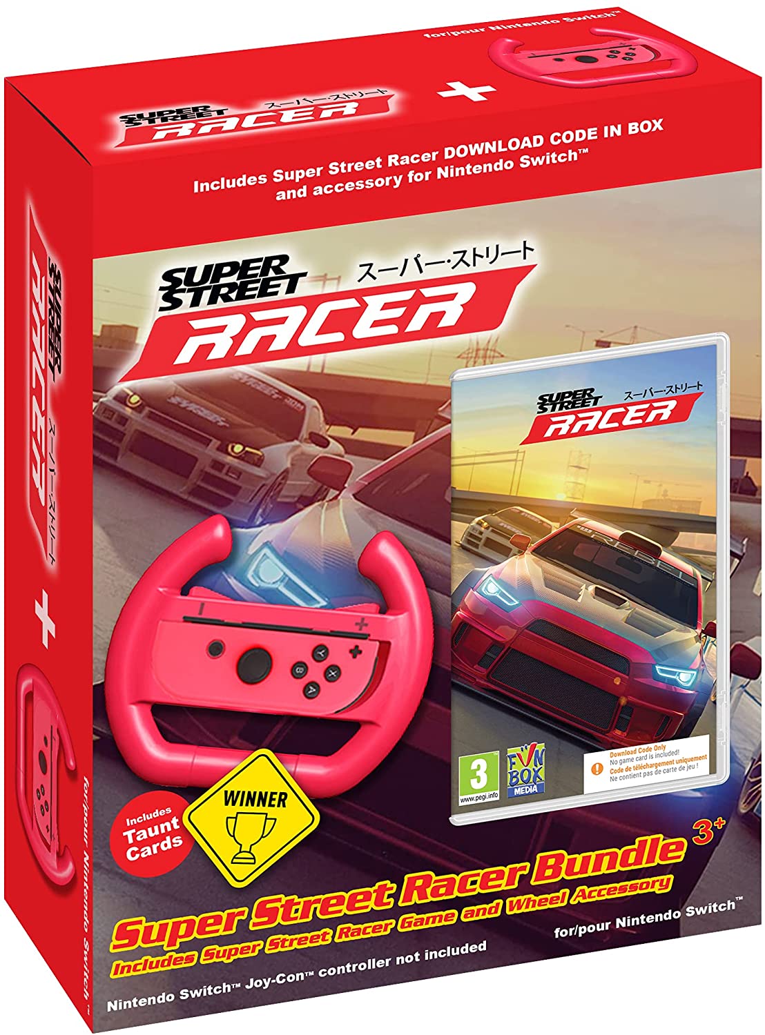 Super Street Racer Bundle + Wheel Accessory Nintendo Switch Game [Code –  Yachew