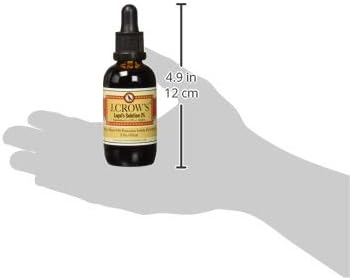 J.Crow's Lugol's Solution of Iodine, 2 Ounce - Premium Iodine Supplement for Health & Water Purification