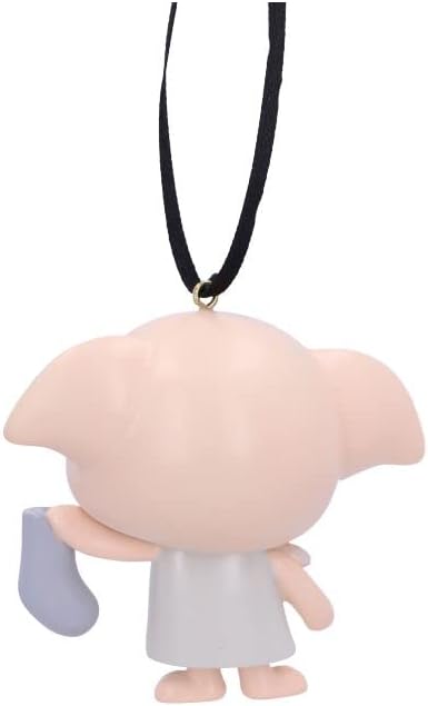 Nemesis Now Officially Licensed Harry Potter Dobby Hanging Ornament, Cream, 8cm