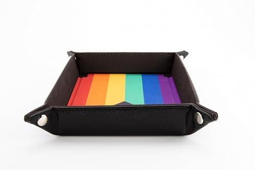 Metallic Dice Games Pride Rainbow Flag Dice Tray (FanRoll)