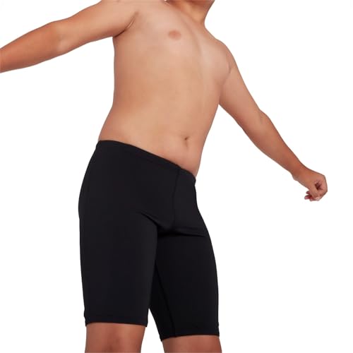 Speedo Boys Essential Endurance+ Jammer - Chlorine-Resistant, Quick-Dry Swimwear with Adjustable Fit