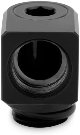 EKWB EK-Quantum Torque Micro Rotary 90° Black - Compact 90° Fitting for Tight Spaces