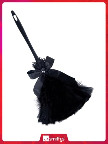 Smiffys Gothic Feather Duster Schwarz