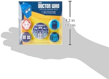 Pyramid International Doctor Who Exterminate Badge Set, Multi-Colour (10 x 12.5 cm)