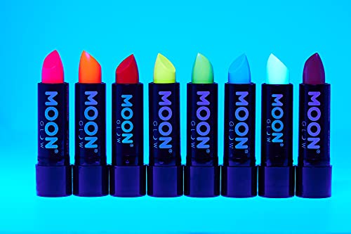 Neon-UV-Lippenstift von Moon Glow – Intensives Lila – leuchtender neonfarbener Lippenstift – leuchtet unter UV-Strahlung