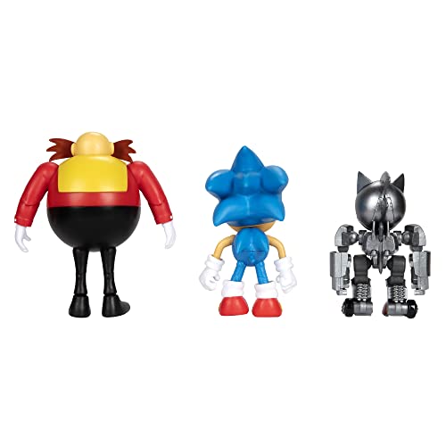 Sonic The Hedgehog - 4 Inch Action Figures, Sonic Classic 3 Pack (2023)