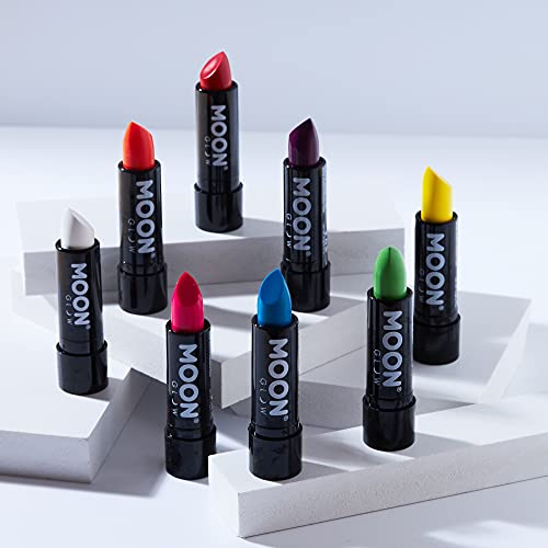 Neon-UV-Lippenstift von Moon Glow – Intensives Lila – leuchtender neonfarbener Lippenstift – leuchtet unter UV-Strahlung