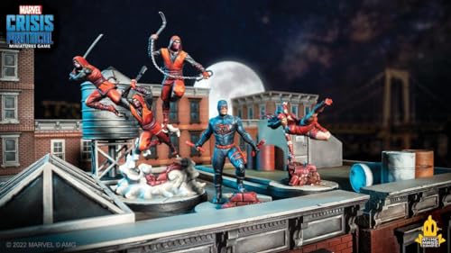 Atomic Mass Games Marvel Crisis Protocol Shadowland Daredevil & Elektra Miniatures Set