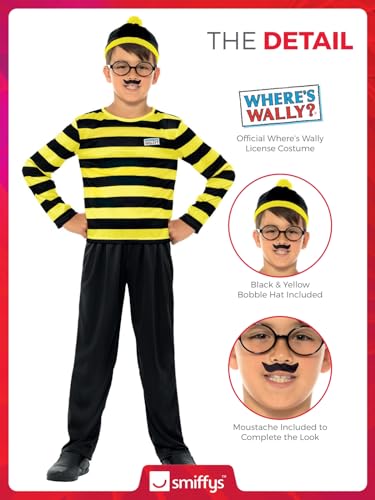 Smiffys Where's Wally Odlaw Costume - Kids (42976S)