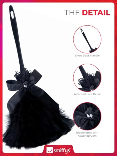 Smiffys Gothic Feather Duster Schwarz