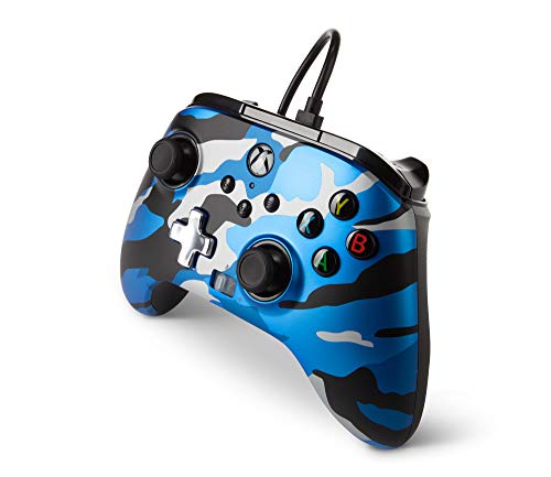 PowerA Enhanced Wired Controller für Xbox – Metallic Blue Camo, Gamepad, Wired V