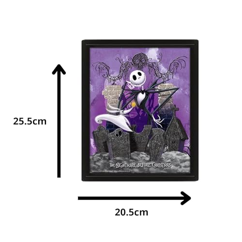 Pyramid - Nightmare Before Christmas 3D Graveyard Lenticular Poster (25 x 20 cm)