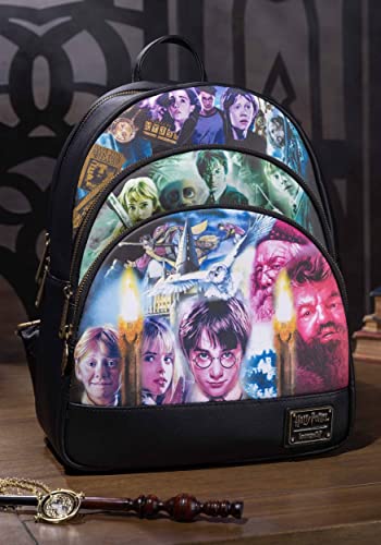 Loungefly Harry Potter Trilogy Triple Pocket Mini Backpack (HP-Trilogy-Mini)