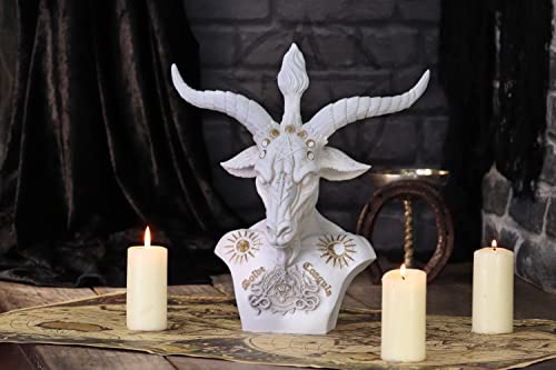 Nemesis Now Baphomet-Büste (weiß), 33,5 cm