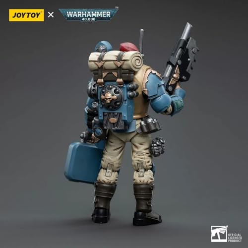 Bloomage Joytoy WH 40K Astra Militarum Tempestus Sci Com Medic 1/18 Action Figure (JT5154)