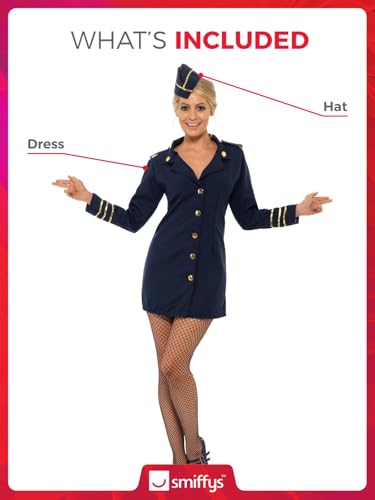 Smiffys Flight Attendant Costume - Size 40-42 (28879)