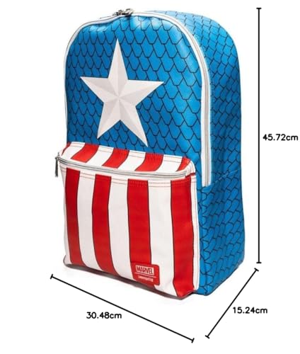 Loungefly Captain America Mini Backpack with Pin Exclusive (CAP-101)