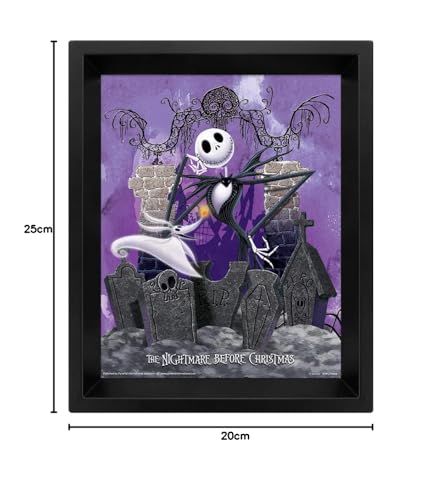 Pyramid - Nightmare Before Christmas 3D Graveyard Lenticular Poster (25 x 20 cm)