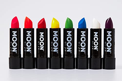 Neon-UV-Lippenstift von Moon Glow – Intensives Lila – leuchtender neonfarbener Lippenstift – leuchtet unter UV-Strahlung