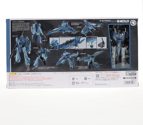 Bandai Tamashii Nations Hi-Metal R Macross Zero - VF-0D Phoenix (Shin Kudo Use) Action Figure (Model No. VF-0D)