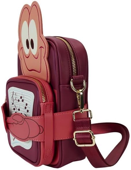 Loungefly Disney The Little Mermaid 35th Anniversary Sebastian Crossbuddies Bag