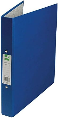 Q-Connect 2-Ring Binder A4 25mm Paper Over Board Blue (Pack of 10) - KF20035