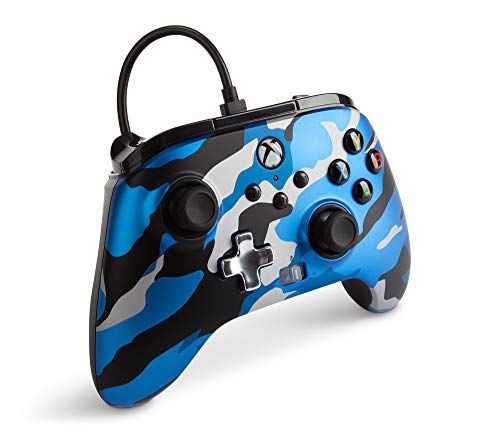 PowerA Enhanced Wired Controller für Xbox – Metallic Blue Camo, Gamepad, Wired V