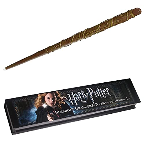 The Noble Collection Harry Potter Hermine Grangers leuchtender Zauberstab – 15 Zoll (39 cm) leuchtender Zauberstab