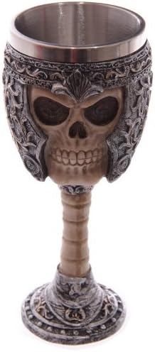 Puckator - Warrior Gothic Skull Chalice Goblet, 18cm Height, Multicolor