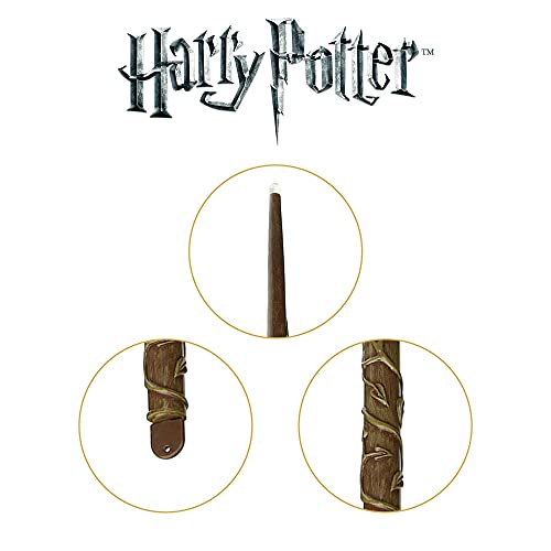 The Noble Collection Harry Potter Hermine Grangers leuchtender Zauberstab – 15 Zoll (39 cm) leuchtender Zauberstab