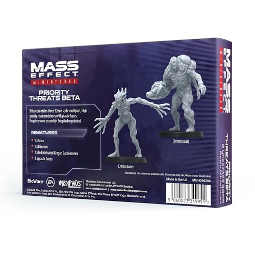 Modiphius Mass Effect Priority Threats Beta Resin Miniatures Set (MUH094203)