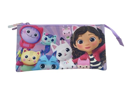 CYPBRANDS Gabby Triple Pencil Case, Berry, Standard (PT-03-GB)