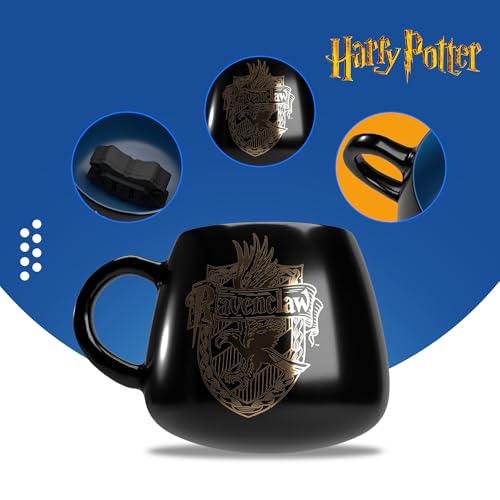 CYP Brands - Harry Potter Hogwarts Crest 3D Ceramic Mug, Breakfast Mug