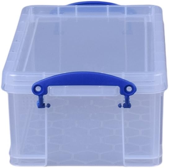 Really Useful Storage Box 5 Litre Clear - Transparent Stackable Plastic Organizer Box with Clip Lock Handles