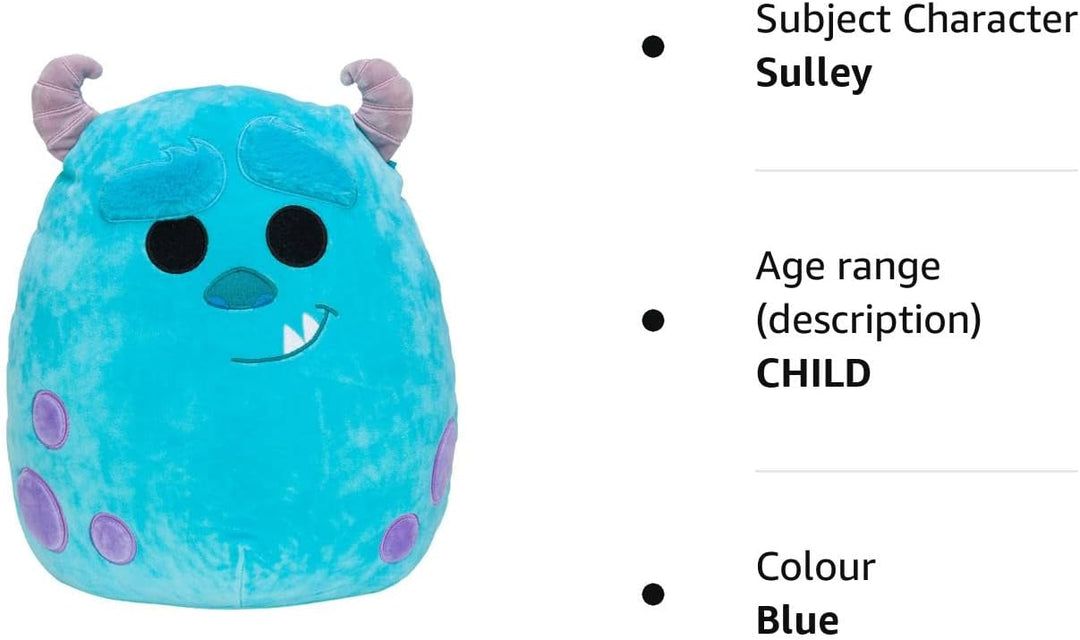 Squishmallows SQK0319 Disney and Pixar 14-Inch Sulley Plush - Ultra-Soft Collectible for Ages 3+