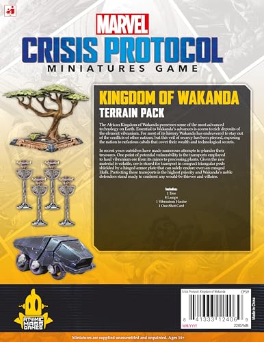 Atomic Mass Games Marvel Crisis Protocol: Kingdom Of Wakanda Terrain Pack (FFGCP59)