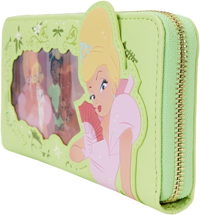 Loungefly Disney Princess and The Frog Tiana Lenticular Zip Around Kids Wallet M