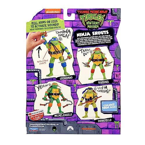 Teenage Mutant Ninja Turtles Mutant Mayhem Raphael Action Figure - Interactive Ninja Shouts Feature (83354CO)