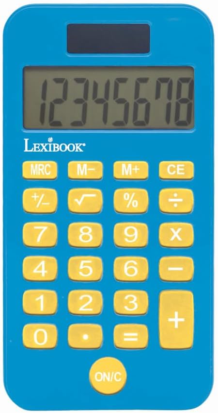 Lexibook, Disney Stitch, Pocket Calculator with Protection Cover, Conventional a