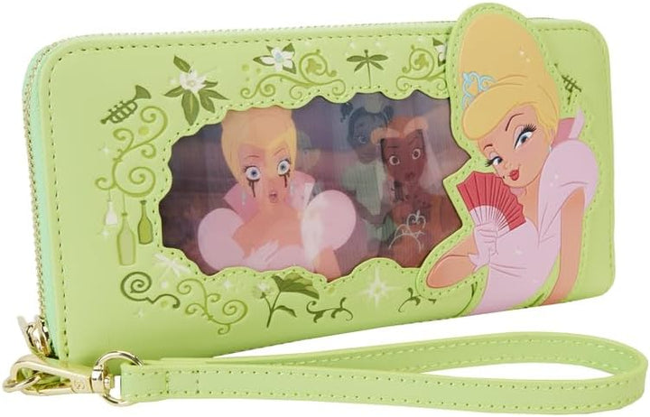 Loungefly Disney Princess and The Frog Tiana Lenticular Zip Around Kids Wallet M