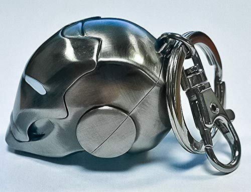 Iron Man Marvel Mark II Helmet Metal Keyring with Mini Carabiner (SMK002NB)