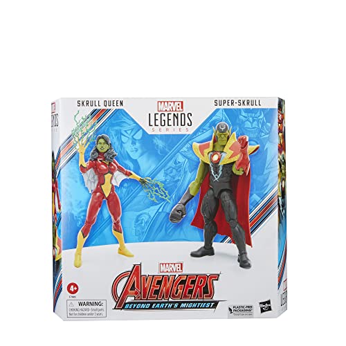 Hasbro Marvel Legends Series Avengers 60th Anniversary - Skrull Queen and Super-Skrull Action Figure Set (F7085)