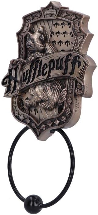 Nemesis Now Officially Licensed Harry Potter Hufflepuff Door Knocker, Bronze, 24