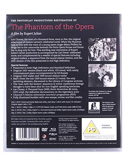 The Phantom of the Opera (1925) - Blu-ray Special Edition (Region Free)