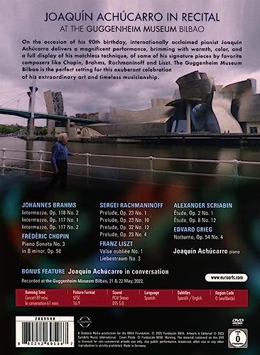 Joaquin Achucarro im Konzert im Guggenheim Museum Bilbao [DVD]