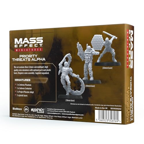 Modiphius Mass Effect Priority Threats Alpha Resin Collectors Miniature Set - Upgrade (MUH094202)