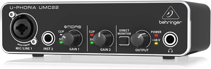 Behringer - U-PHORIA UMC22 Audio Interface (UMC22)