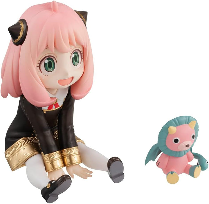 MegaHouse Gem Series Spy x Family Anya Forger Palm PVC Figure - Chibi Collectible with Plushie Chimera